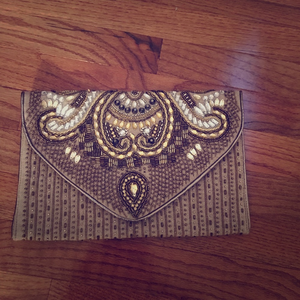 Beautifully beaded clutch